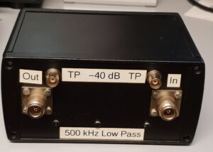 500 kHz laagdoorlaatfilter